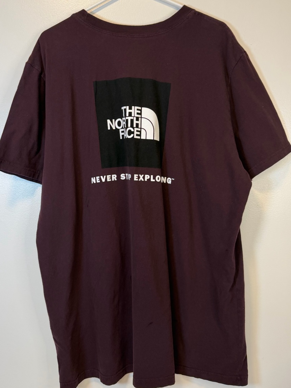 The North Face Men's Box NSE Short Sleeve T-Shirt Dark Purple Size XXL - Picture 2 of 5